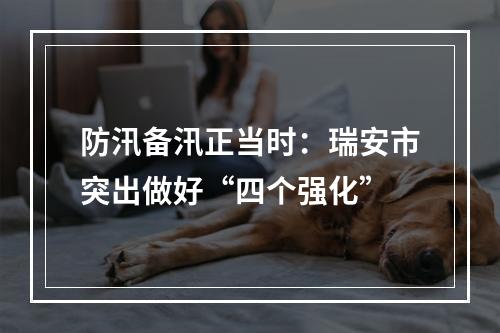 防汛备汛正当时：瑞安市突出做好“四个强化”