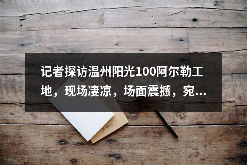记者探访温州阳光100阿尔勒工地，现场凄凉，场面震撼，宛如“大片”