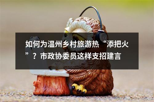 如何为温州乡村旅游热“添把火”？市政协委员这样支招建言