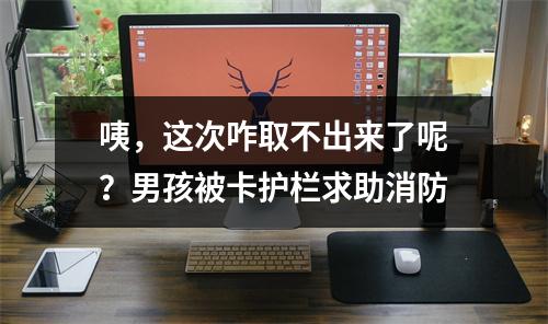 咦，这次咋取不出来了呢？男孩被卡护栏求助消防