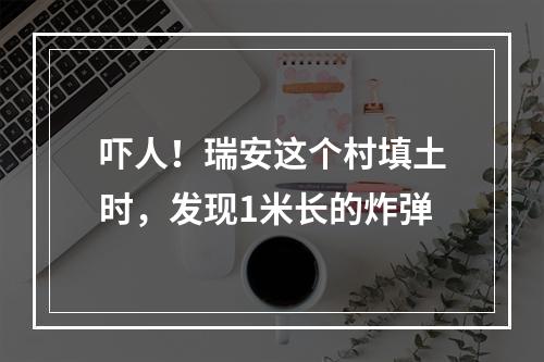 吓人！瑞安这个村填土时，发现1米长的炸弹