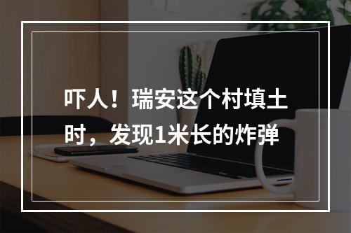 吓人！瑞安这个村填土时，发现1米长的炸弹