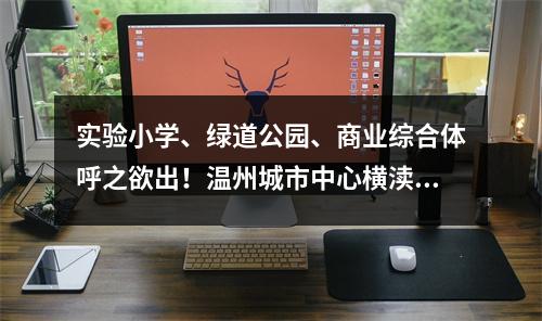 实验小学、绿道公园、商业综合体呼之欲出！温州城市中心横渎片区蝶变升级