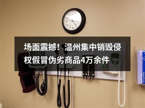 场面震撼！温州集中销毁侵权假冒伪劣商品4万余件