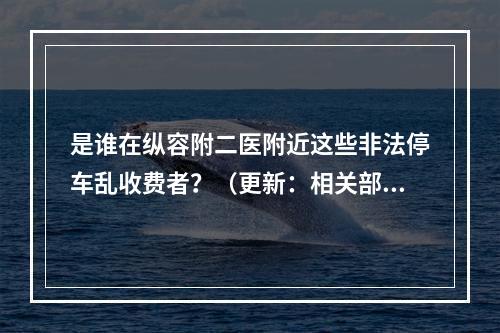 是谁在纵容附二医附近这些非法停车乱收费者？（更新：相关部门重视，整治乱象