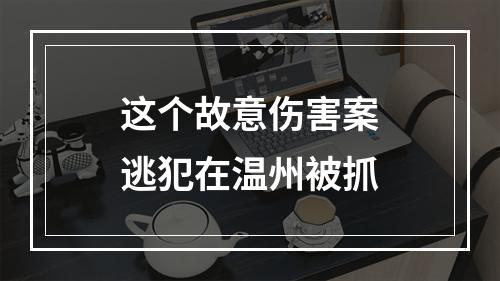 这个故意伤害案逃犯在温州被抓