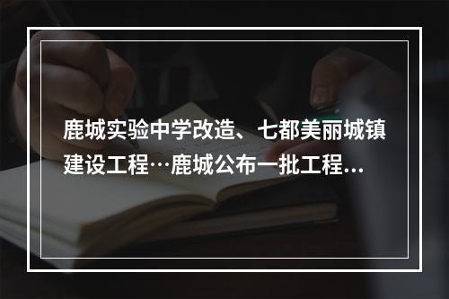 鹿城实验中学改造、七都美丽城镇建设工程…鹿城公布一批工程批复