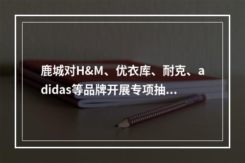 鹿城对H&M、优衣库、耐克、adidas等品牌开展专项抽查