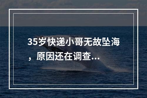 35岁快递小哥无故坠海，原因还在调查...