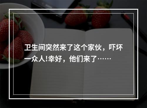 卫生间突然来了这个家伙，吓坏一众人!幸好，他们来了……