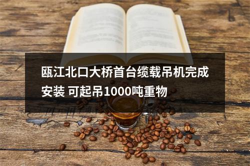 瓯江北口大桥首台缆载吊机完成安装 可起吊1000吨重物