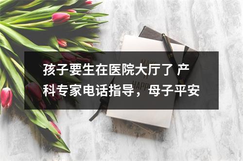 孩子要生在医院大厅了 产科专家电话指导，母子平安