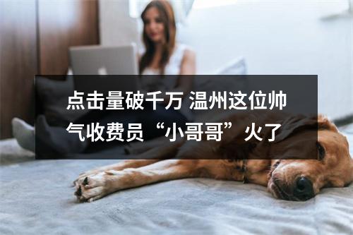 点击量破千万 温州这位帅气收费员“小哥哥”火了