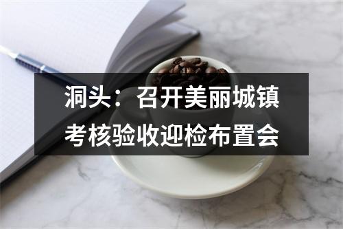 洞头：召开美丽城镇考核验收迎检布置会