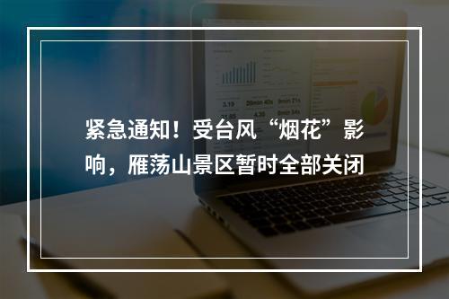 紧急通知！受台风“烟花”影响，雁荡山景区暂时全部关闭
