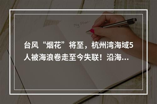 台风“烟花”将至，杭州湾海域5人被海浪卷走至今失联！沿海目前风浪有多大 ...