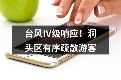 台风Ⅳ级响应！洞头区有序疏散游客