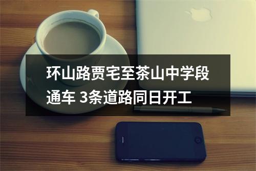 环山路贾宅至茶山中学段通车 3条道路同日开工