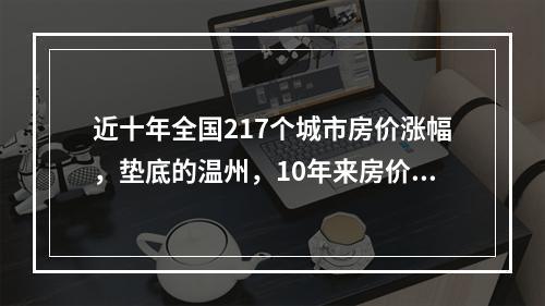 近十年全国217个城市房价涨幅，垫底的温州，10年来房价跌了31%