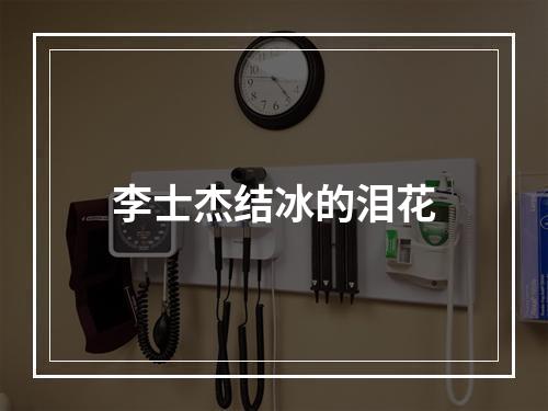 李士杰结冰的泪花