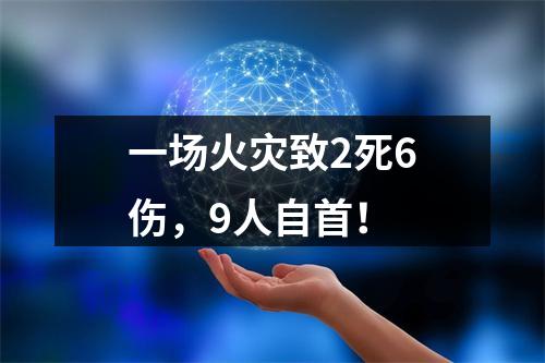 一场火灾致2死6伤，9人自首！