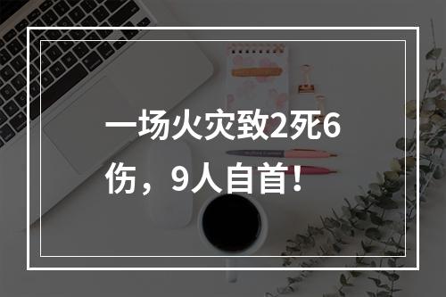 一场火灾致2死6伤，9人自首！
