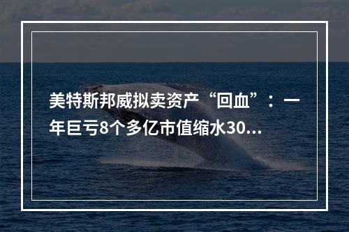 美特斯邦威拟卖资产“回血”：一年巨亏8个多亿市值缩水300多亿
