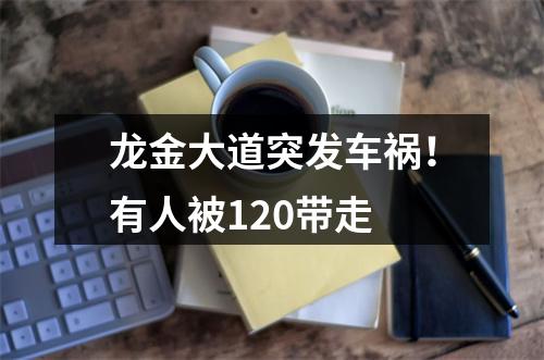 龙金大道突发车祸！有人被120带走