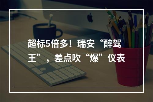 超标5倍多！瑞安“醉驾王”，差点吹“爆”仪表