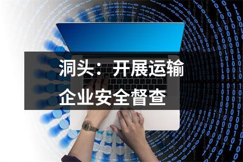 洞头：开展运输企业安全督查