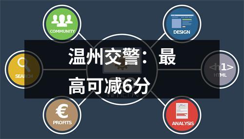 温州交警：最高可减6分