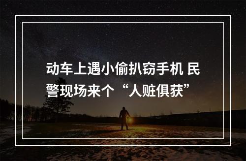 动车上遇小偷扒窃手机 民警现场来个“人赃俱获”