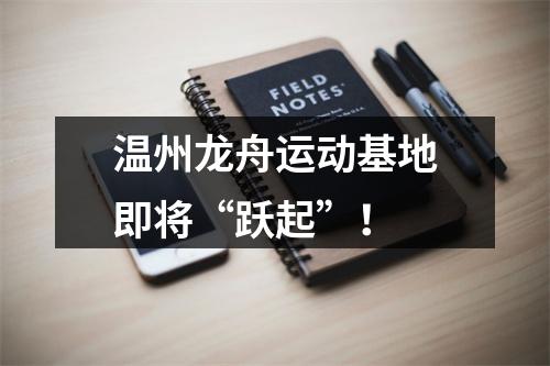 温州龙舟运动基地即将“跃起”！