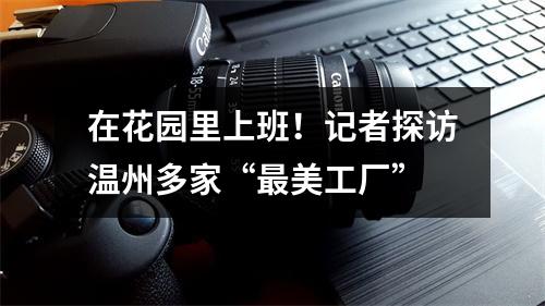 在花园里上班！记者探访温州多家“最美工厂”