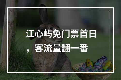 江心屿免门票首日，客流量翻一番