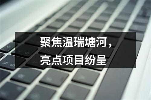 聚焦温瑞塘河，亮点项目纷呈
