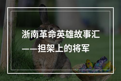 浙南革命英雄故事汇——担架上的将军