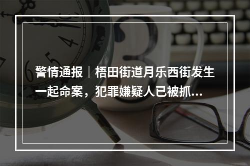 警情通报｜梧田街道月乐西街发生一起命案，犯罪嫌疑人已被抓获