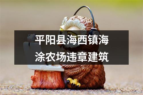 平阳县海西镇海涂农场违章建筑