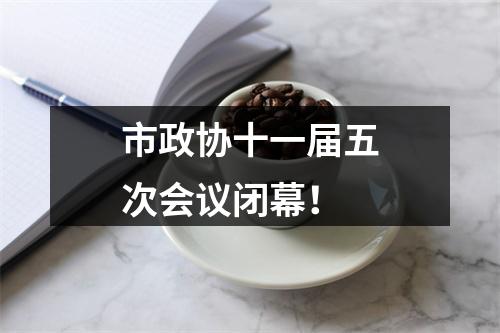 市政协十一届五次会议闭幕！