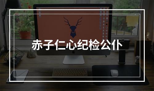 赤子仁心纪检公仆