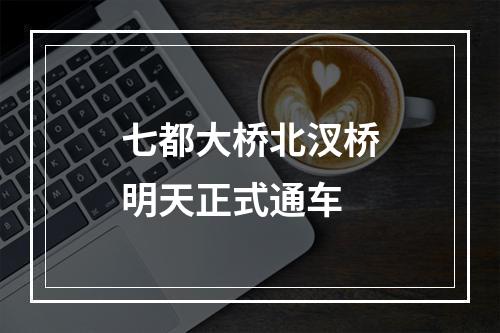 七都大桥北汊桥明天正式通车