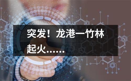 突发！龙港一竹林起火......