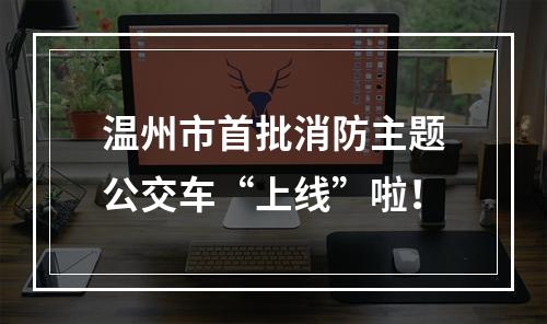 温州市首批消防主题公交车“上线”啦！