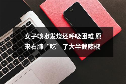 女子咳嗽发烧还呼吸困难 原来右肺“吃”了大半截辣椒
