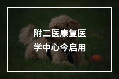 附二医康复医学中心今启用