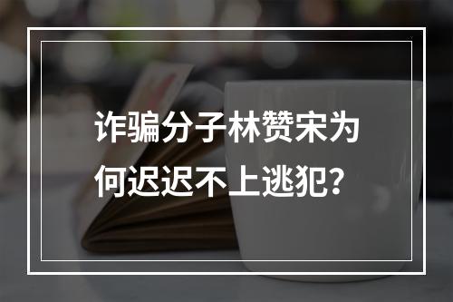 诈骗分子林赞宋为何迟迟不上逃犯？
