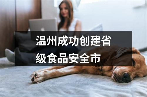 温州成功创建省级食品安全市