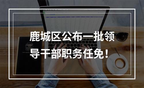 鹿城区公布一批领导干部职务任免！