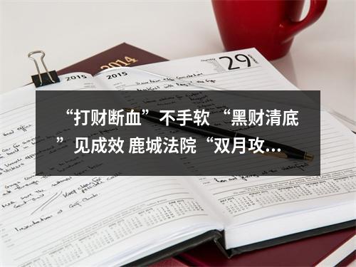 “打财断血”不手软 “黑财清底”见成效 鹿城法院“双月攻坚”全力推进“六清”行动